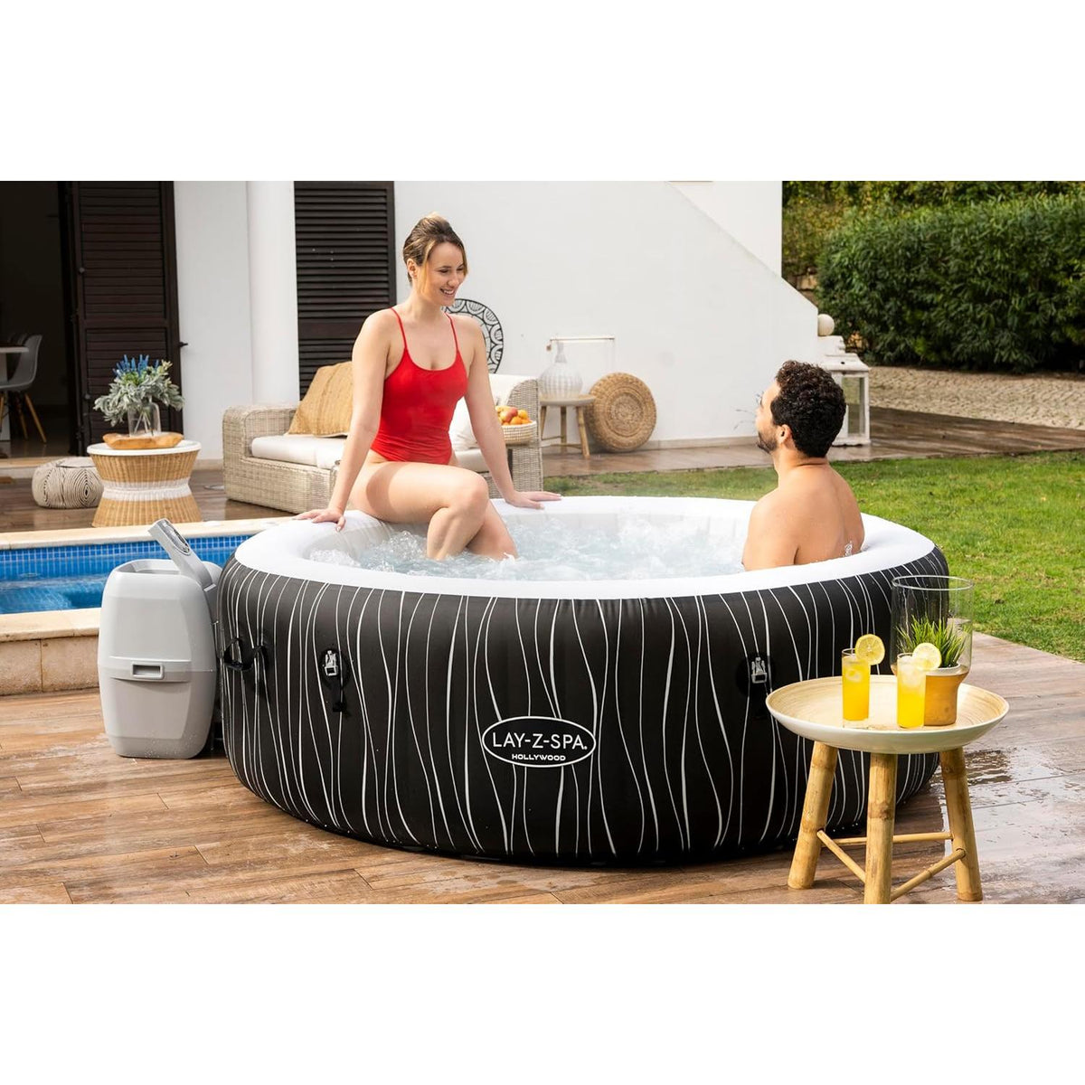 Bestway - Spa hinchable Lay - Z - Spa Hollywood AirJet 4 - 6 personas - BricoandPool
