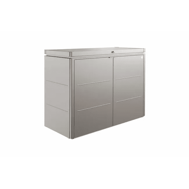 Biohort – HighBoard elegante armario metálico en color Gris cuarzo metálico - BricoandPool