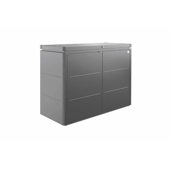 Biohort – HighBoard elegante armario metálico en color Gris oscuro Metálico - BricoandPool