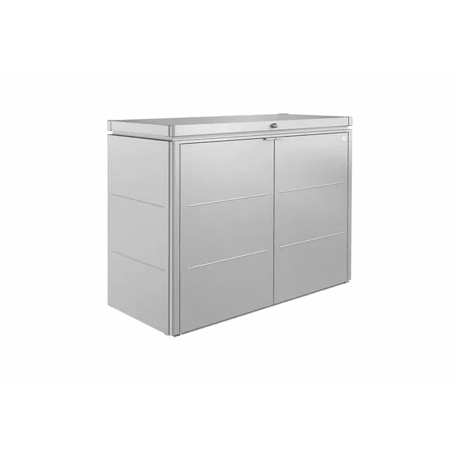 Biohort – HighBoard elegante armario metálico en color plata metálica - BricoandPool