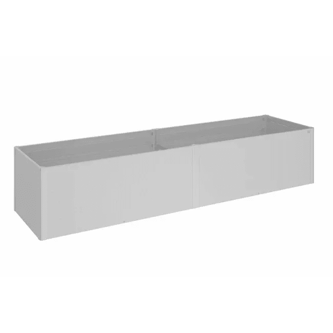 Biohort – Huerto urbano elevado de metal en color Plata metálica - BricoandPool