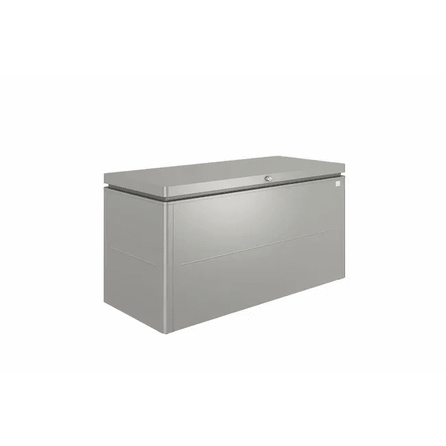 Biohort – LoungeBox Arcón de diseño de alto nivel en color Gris cuarzo metálico - BricoandPool