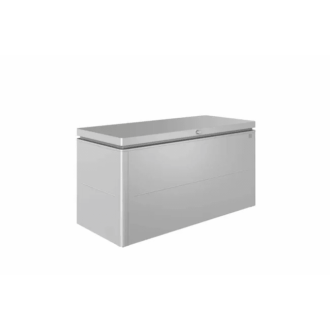 Biohort – LoungeBox Arcón de diseño de alto nivel en color Plata metálica - BricoandPool