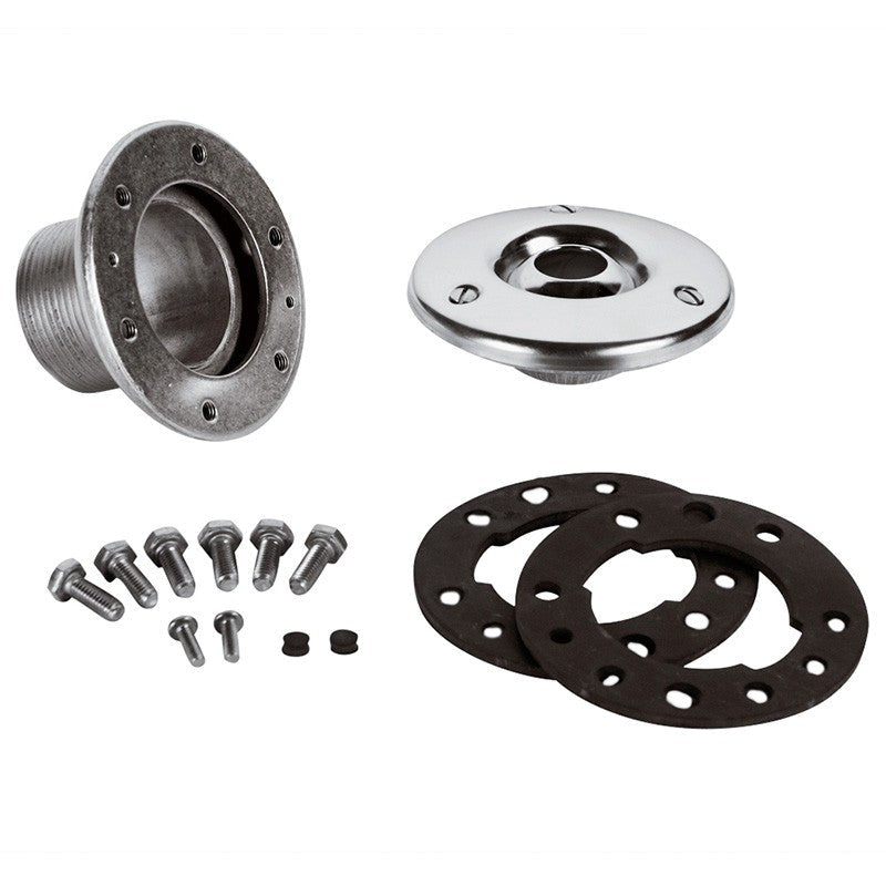 Boquilla de impulsión inox Ø 20 mm pasamuros piscina liner con adaptador AstralPool - BricoandPool
