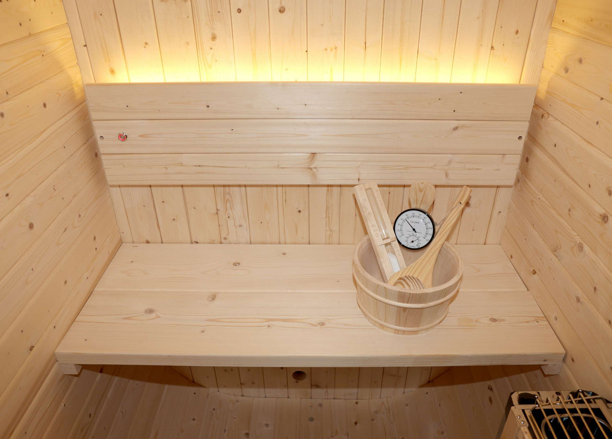 Sauna Exterior Cubo Jardín 2 Personas