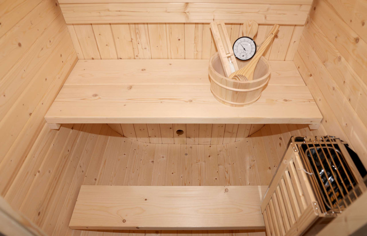 Sauna Exterior Cubo Jardín 2 Personas