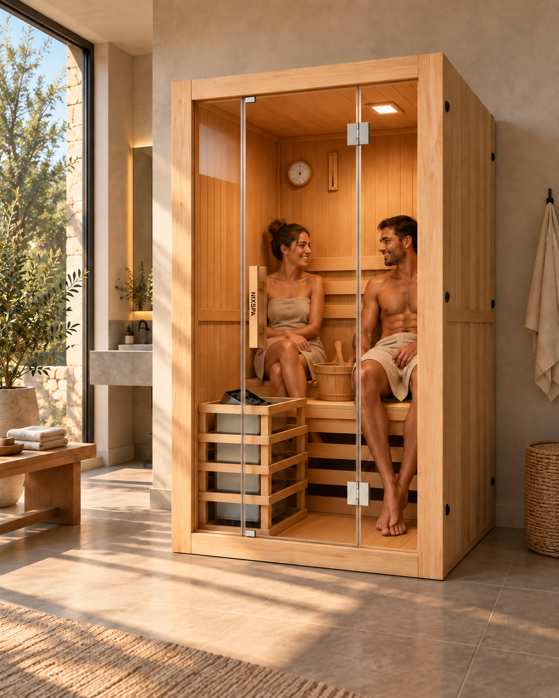 Sauna finlandesa para casa 2 pessoas - ambiente