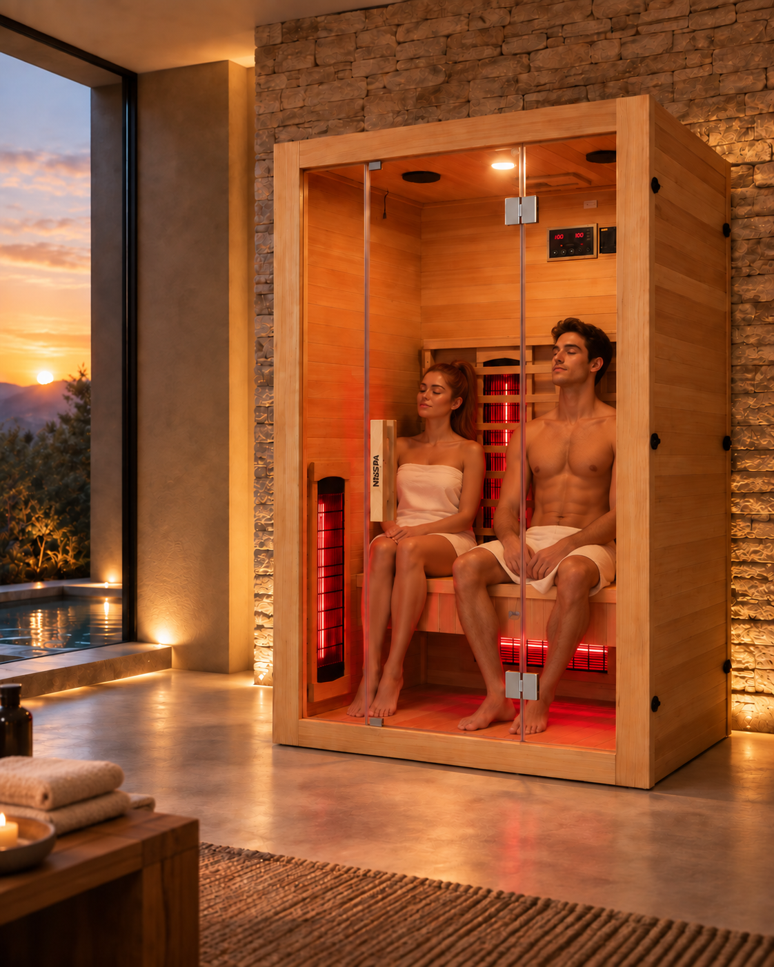 Sauna de infravermelhos para casa 2 pessoas - ambiente