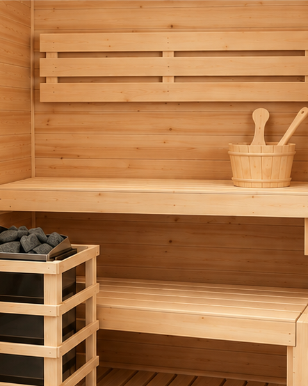 Sauna finlandais pour la maison 2 places - détail
