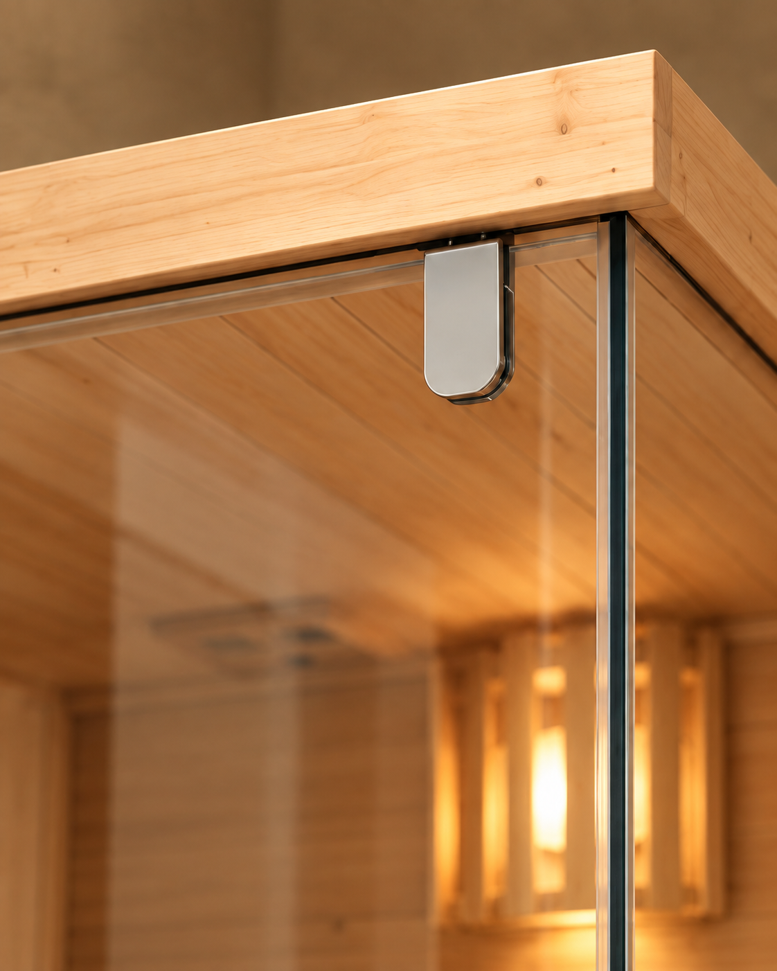 Sauna finlandesa para casa 3 pessoas - detalhe