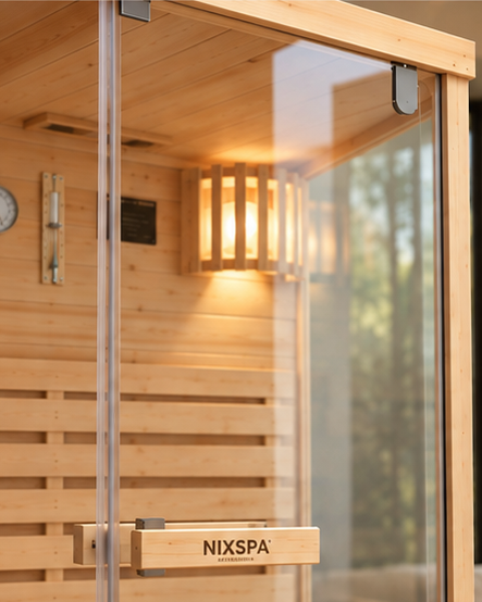 Sauna finlandais pour la maison 2 places - détail