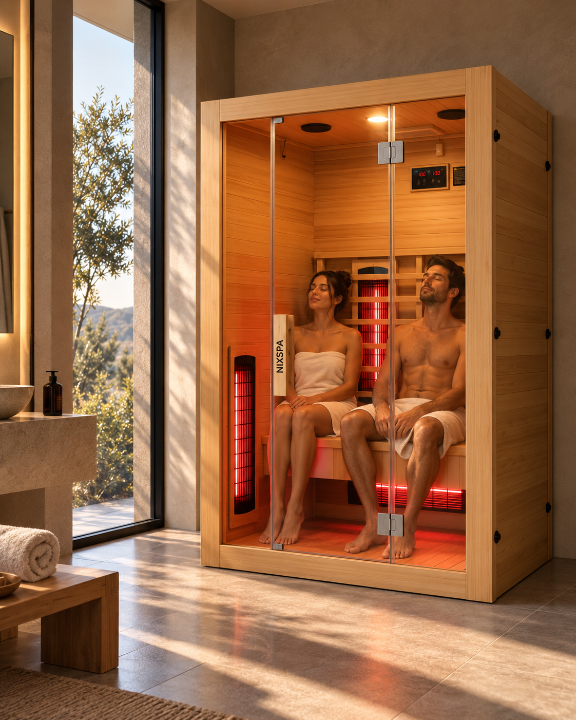 Sauna de infravermelhos para casa 2 pessoas - ambiente