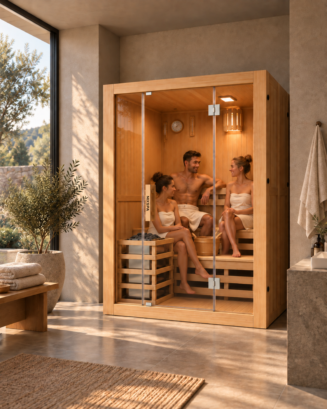 Sauna finlandesa para casa 3 pessoas - ambiente