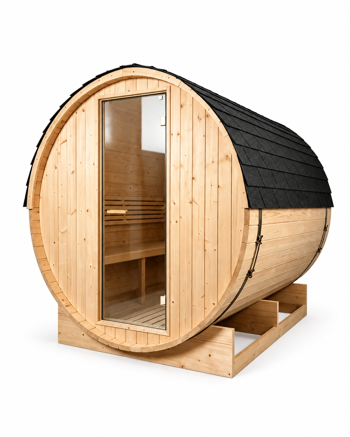Sauna barril exterior de jardim para 5-6 pessoas