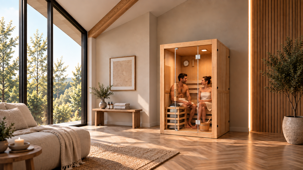 Sauna finlandesa para casa 2 pessoas - ambiente