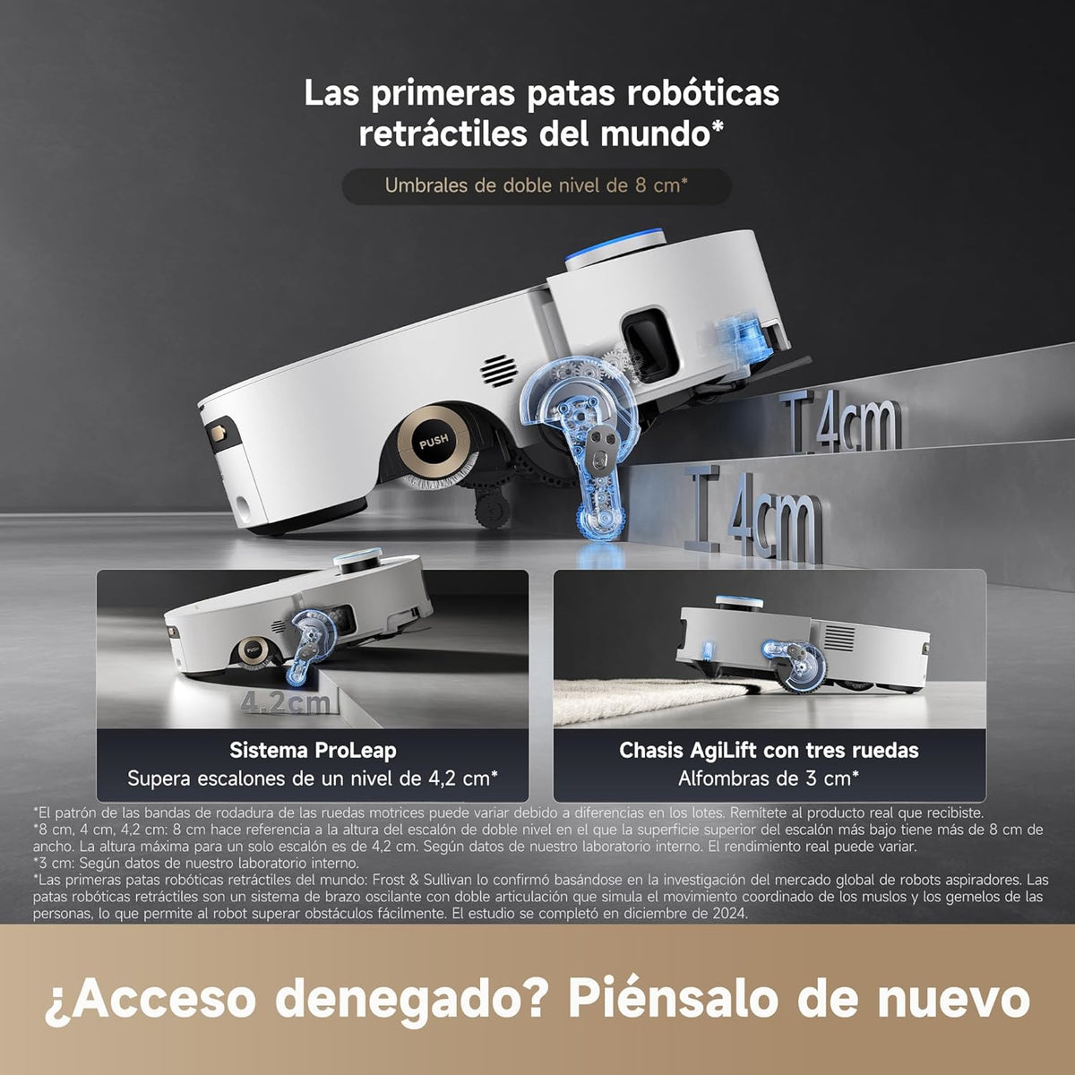 Dreame – Aqua10 Ultra Roller Complete Robot aspirador y fregasuelos blanco con base automática para hogar - BricoandPool