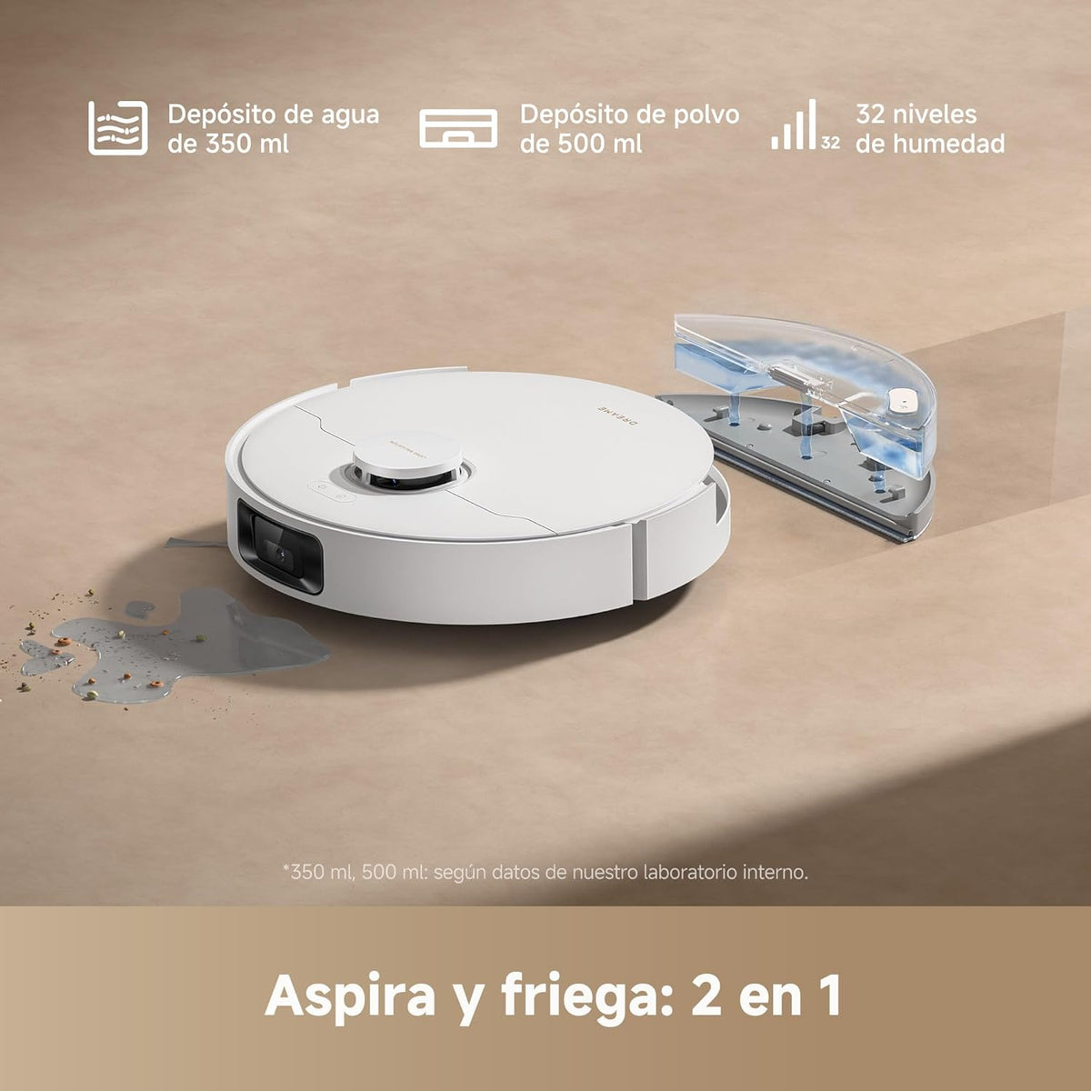 Dreame – D20 Pro Plus robot aspirador blanco - BricoandPool