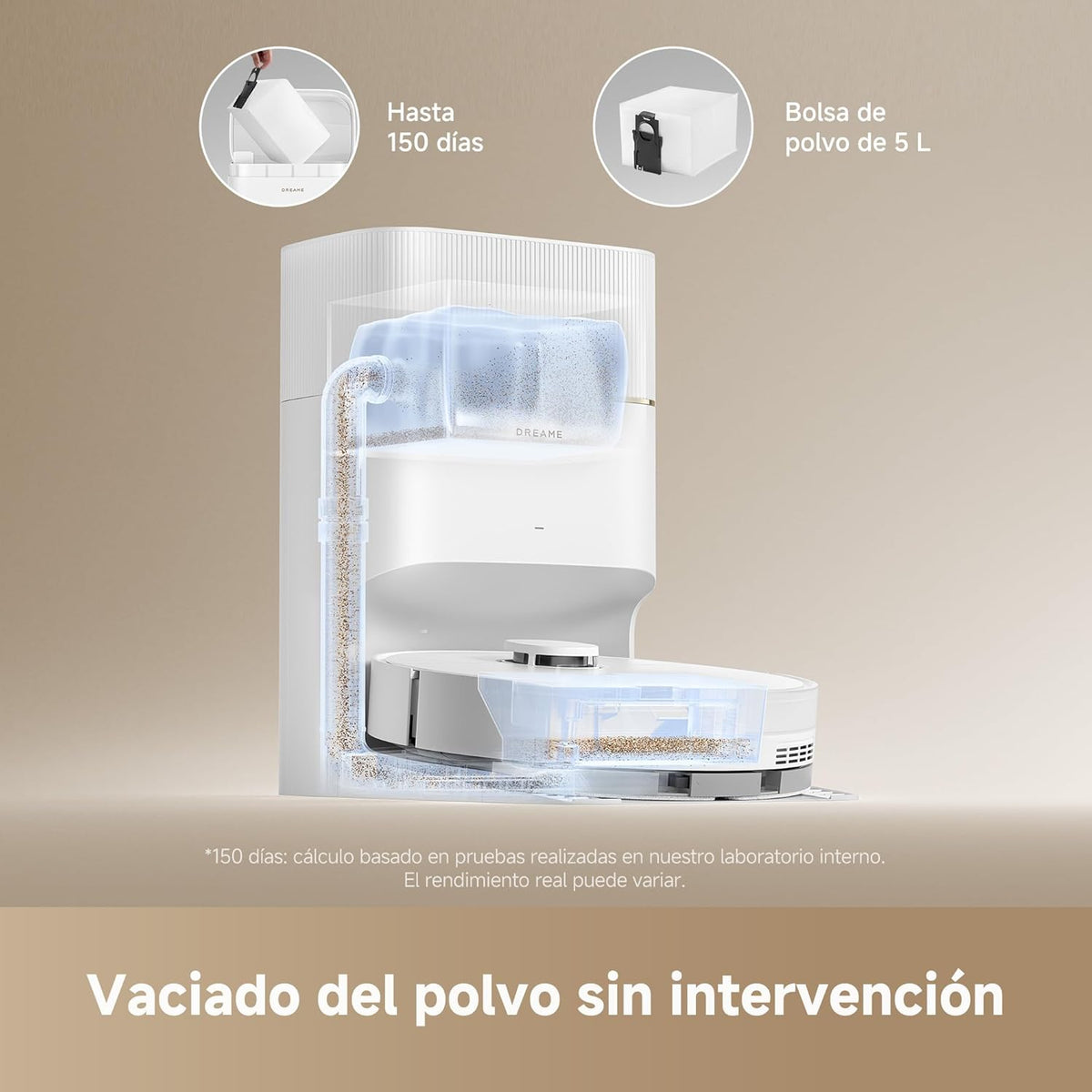 Dreame – D20 Pro Plus robot aspirador blanco - BricoandPool