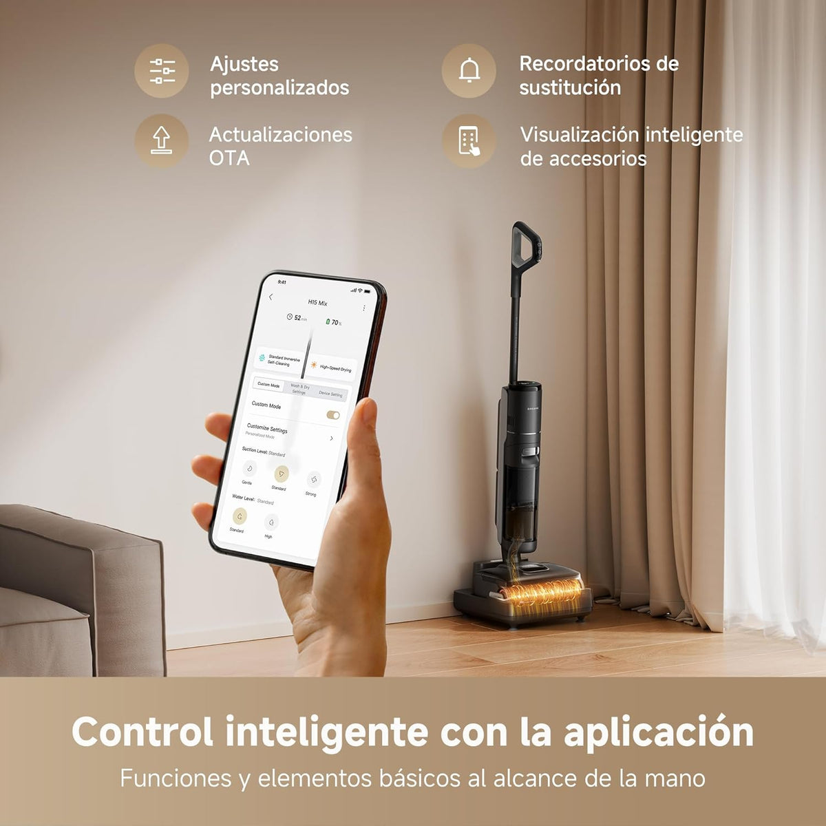 Dreame – H15 Mix aspirador en seco y húmedo - BricoandPool