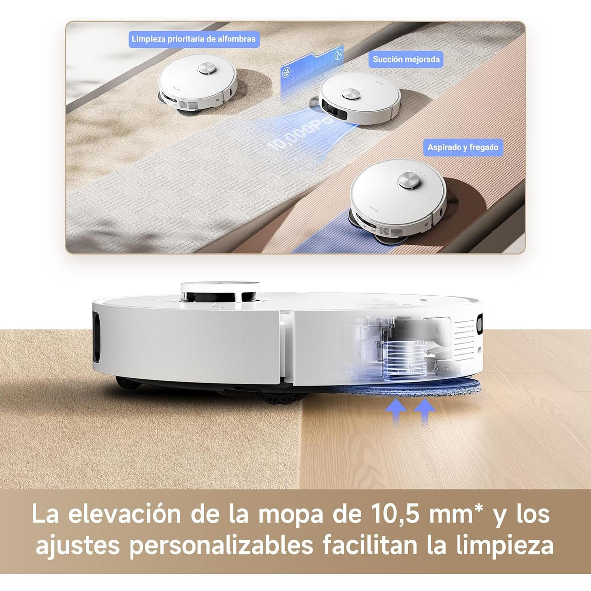 Dreame – L10s Ultra Gen 2 Robot aspirador y fregasuelos con base automática para hogar - BricoandPool
