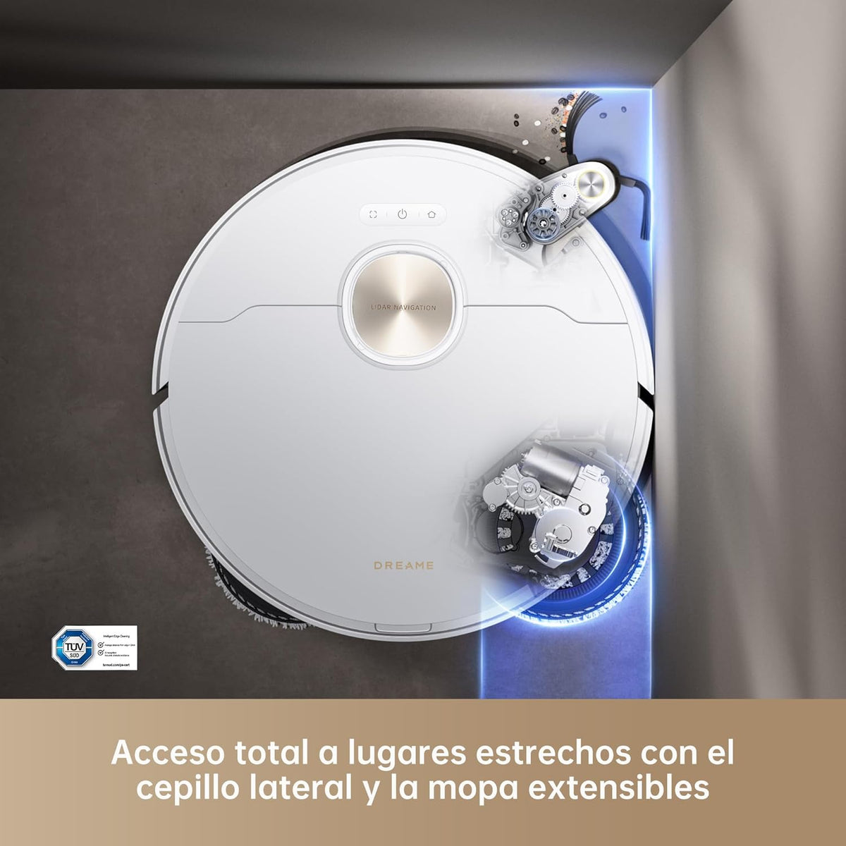 Dreame – X40 Ultra Complete Robot aspirador y fregasuelos negro con base automática y navegación inteligente para hogar - BricoandPool