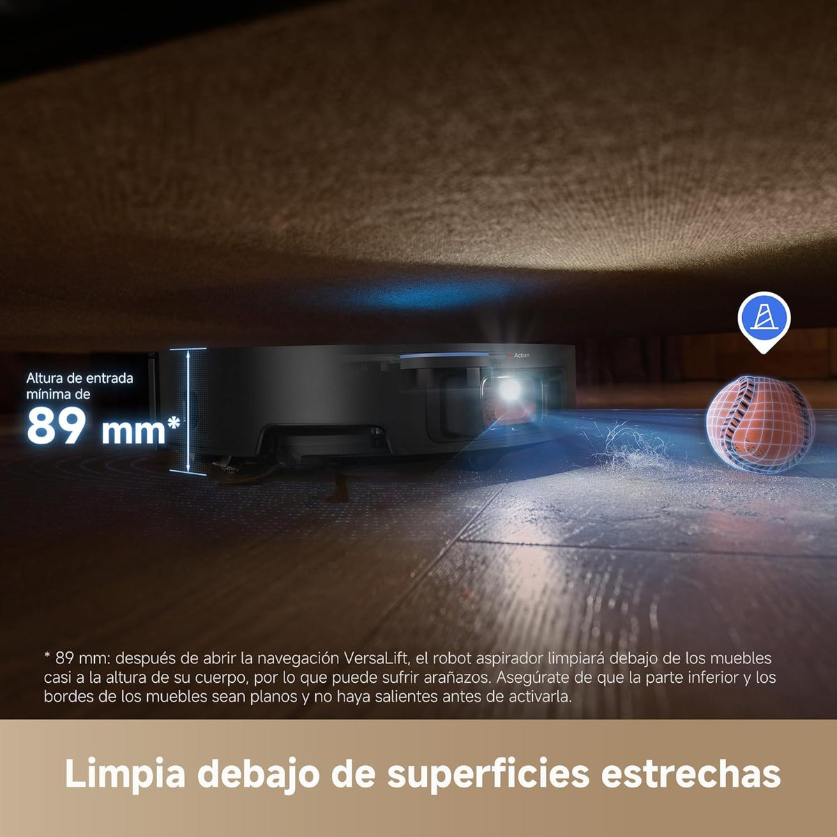 Dreame – X50 Ultra Complete Robot aspirador y fregasuelos negro con base automática para hogar - BricoandPool