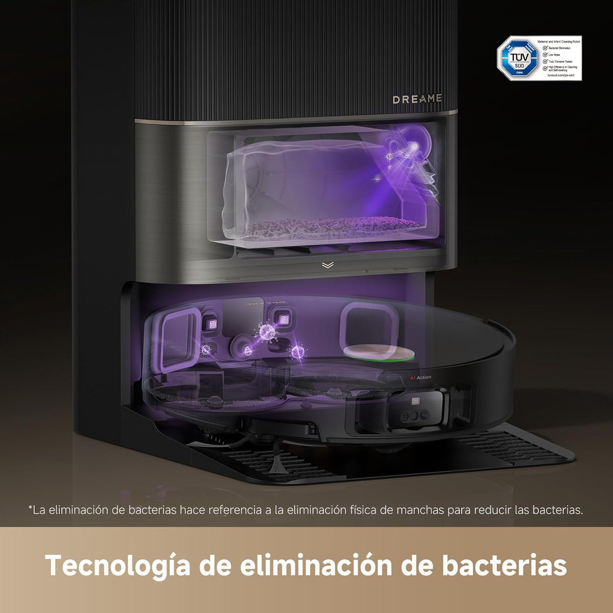 Dreame – X50 Ultra Complete Robot aspirador y fregasuelos negro con base automática para hogar - BricoandPool