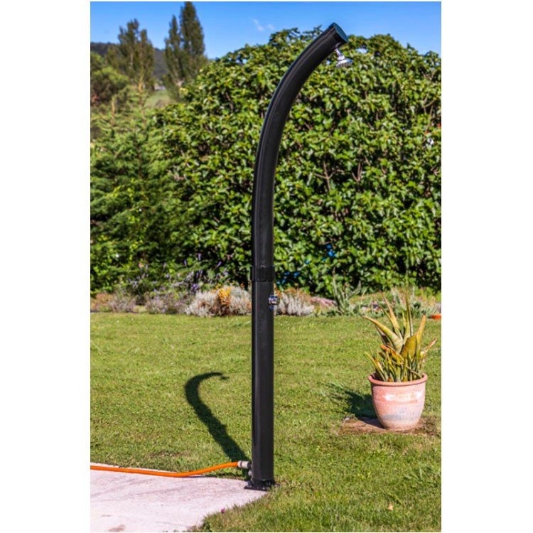 Gre - Ducha solar de jardín curvada con monomando 22L - BricoandPool