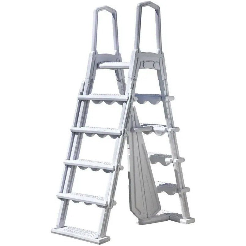Gre Escalera Premium para piscina elevada con plataforma - BricoandPool