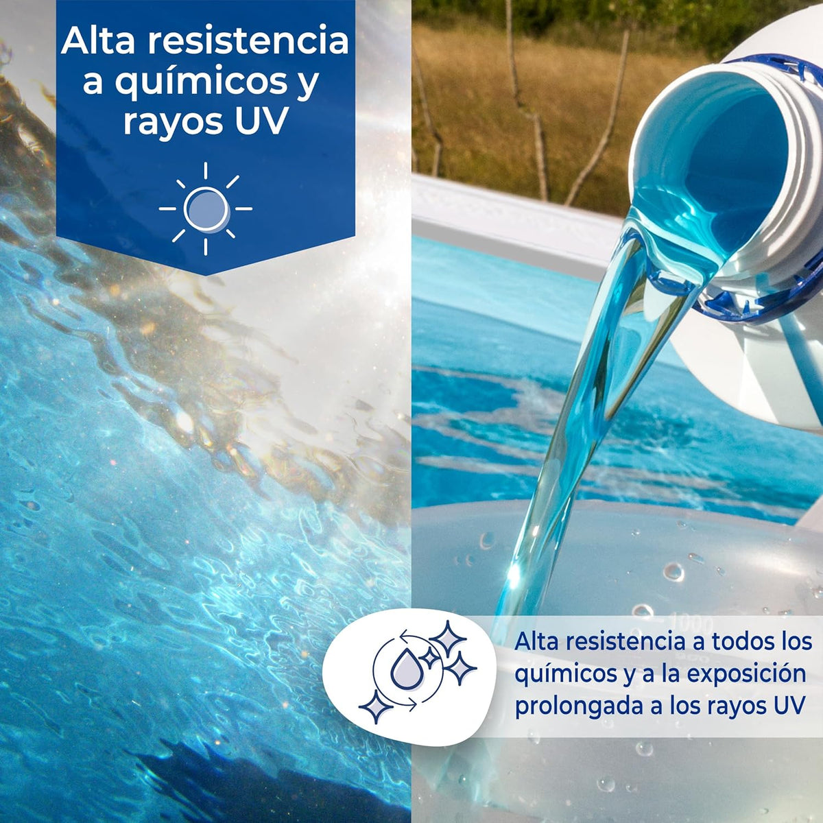 Gre - Liner para piscina de acero ovalada de 120 CM de altura - BricoandPool
