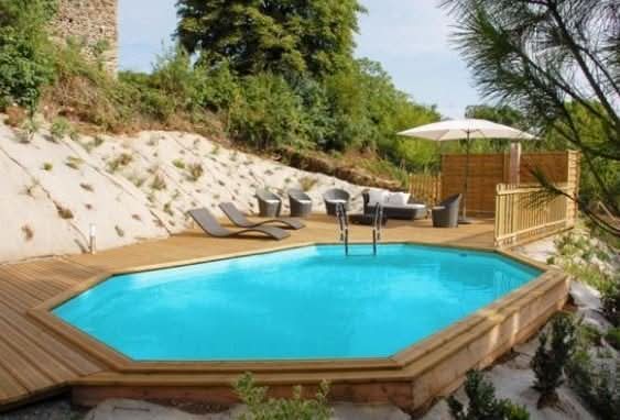 Gre - Piscina de madera Sunbay Avocado 656x456x131 - BricoandPool