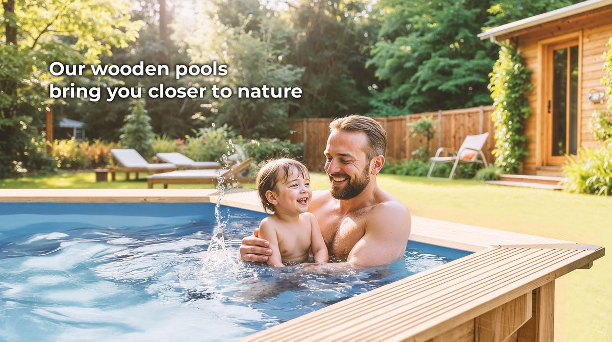 Gre - Piscina de madera Sunbay Bambu 535x335x130 - BricoandPool