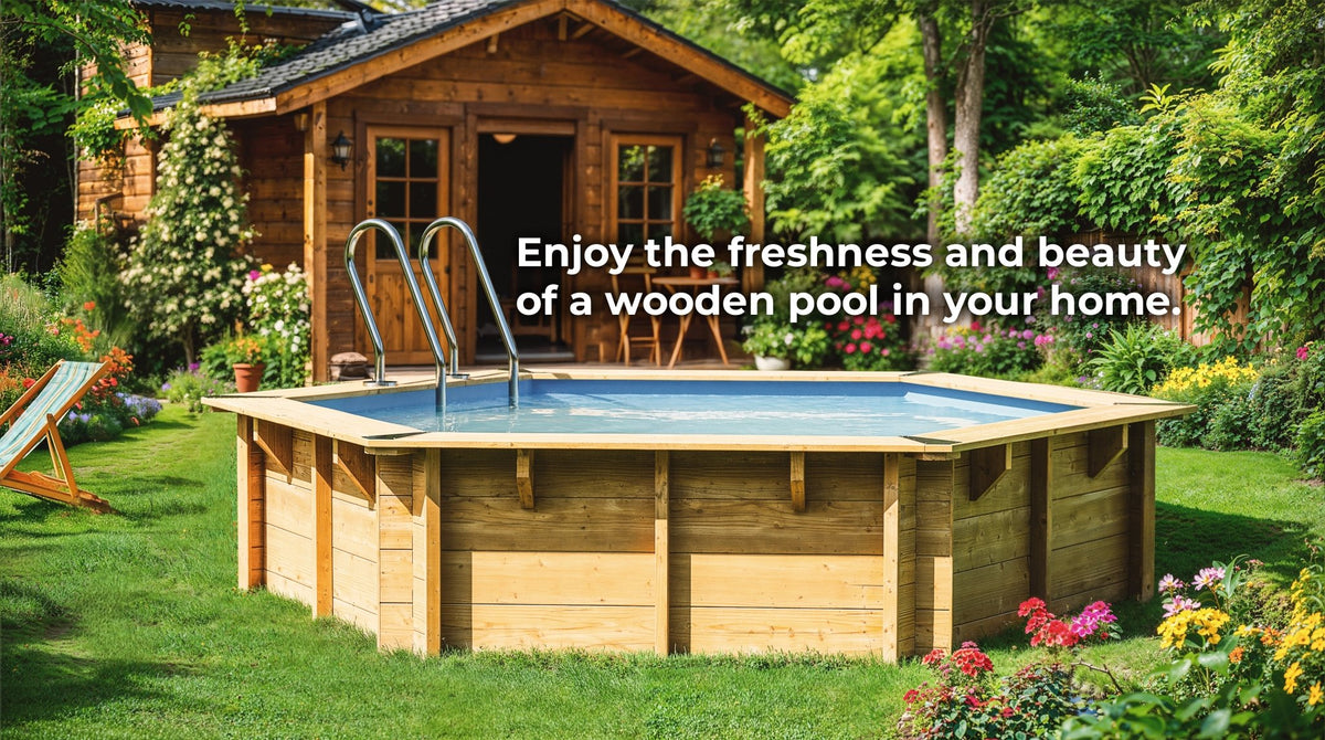 Gre - Piscina de madera Sunbay Bambu 535x335x130 - BricoandPool