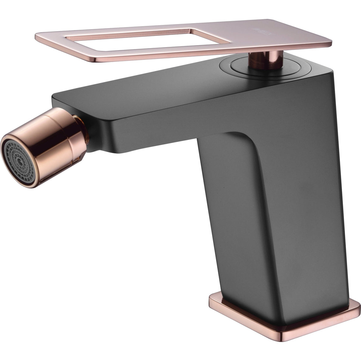 Imex - Monomando bidé Suecia negro oro rosa - BricoandPool