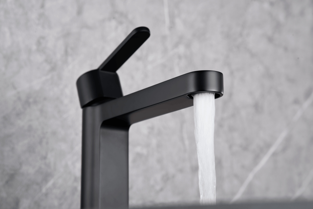Imex - Monomando lavabo Roma negro mate - BricoandPool