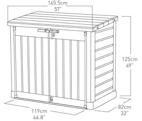 Keter - Casetta da giardino Store - It - Out Max 1200L talpa/beige - BricoandPool