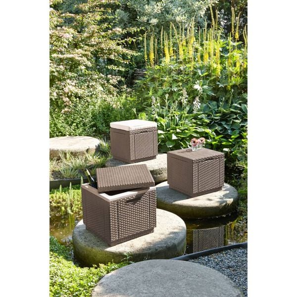 Keter - Nevera de jardín Ice Cube capuchino - BricoandPool