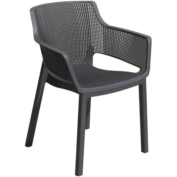 Keter - Silla de exterior Elisa grafito - BricoandPool