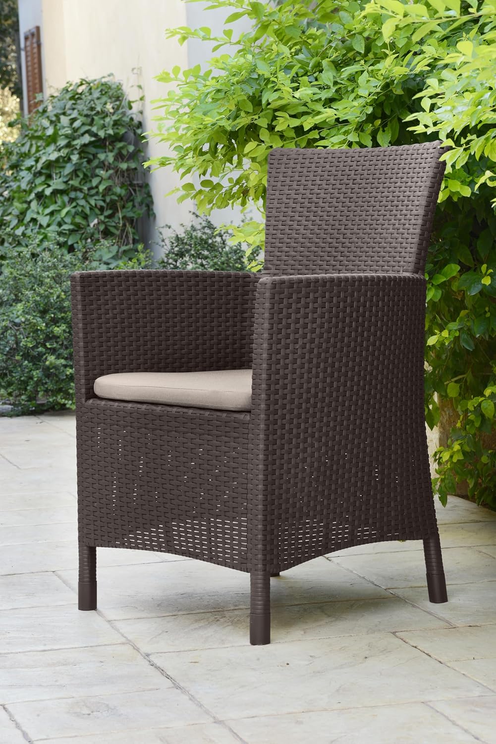 Keter - Sillón de exterior Iowa marrón - BricoandPool