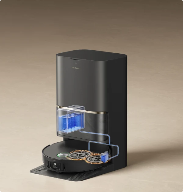 Recharge automatique de la solution de nettoyage