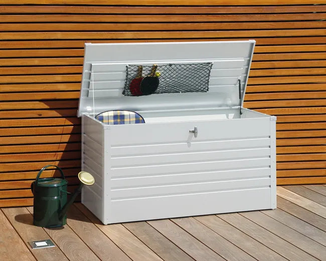 Biohort – Arcón de metal para exterior Blanco