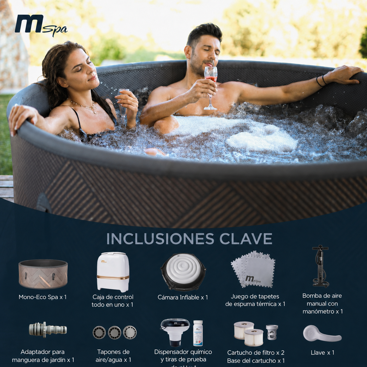 MSpa - whirpool runder Mono-Eco für 4-6 Personen
