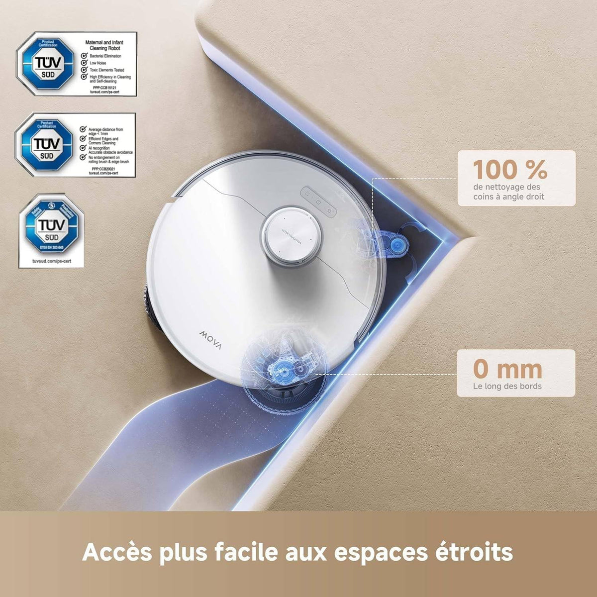 Mova – P50 Pro Ultra robot aspirapolvere - BricoandPool