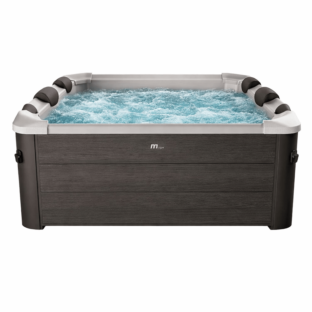 MSpa - Pack Spa Tribeca 4-6 personas + Set muebles de mimbre (cuadrado)