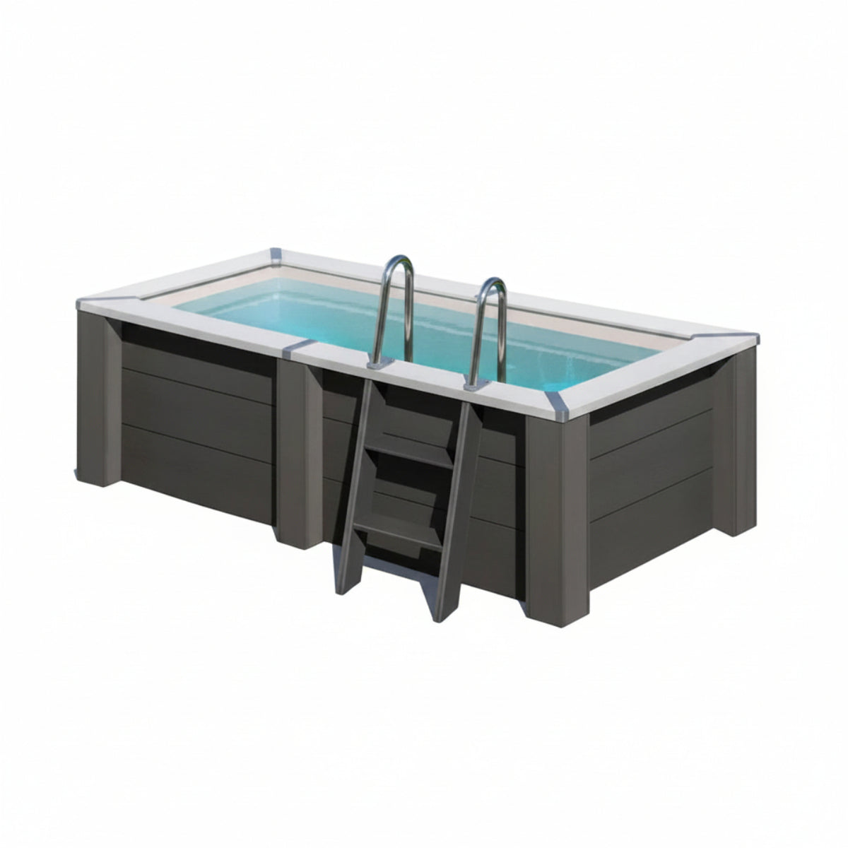 Piscina elevada de composite Gre rectangular KPCOR2814T (315 × 175 × 96 cm)