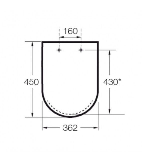 Roca - Zitting en deksel MERIDIAN - N met soft-close A8012A200B - BricoandPool