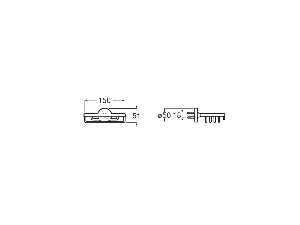 Roca - Contenedor Compas 150 mm A817693C00 - BricoandPool