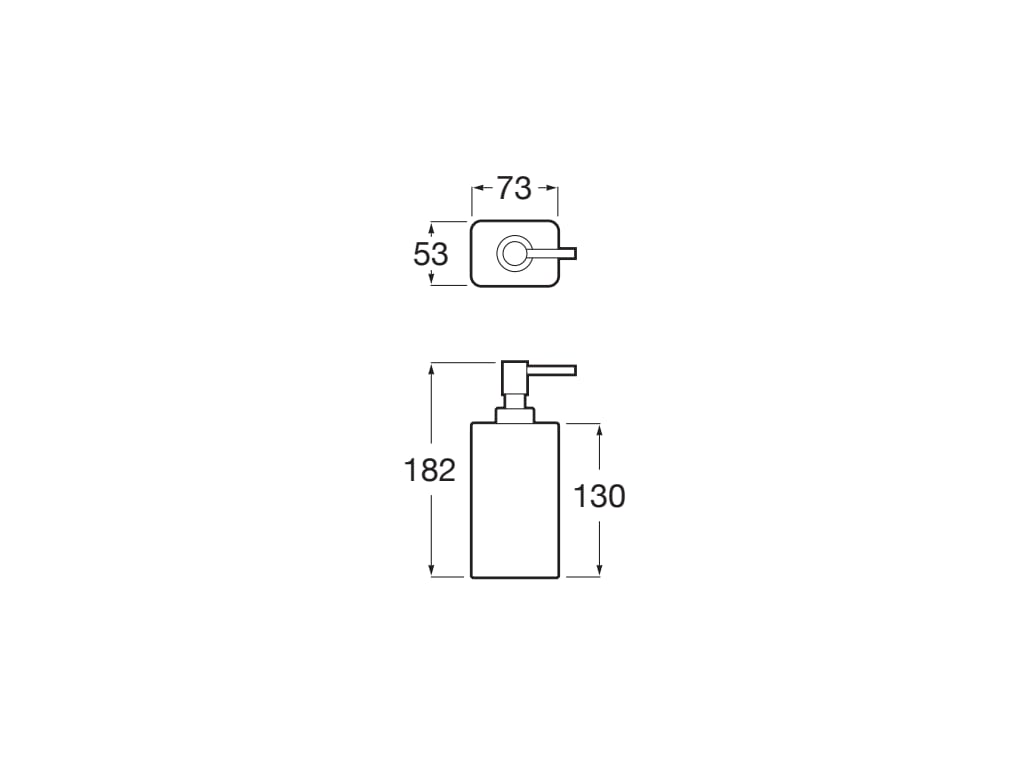 Roca - Dosificador de encimera Ona Gris Mate A817673C80 - BricoandPool