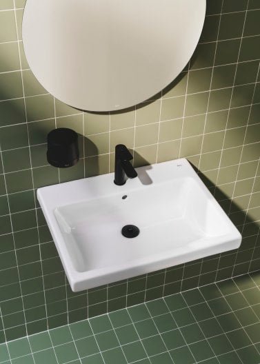 Roca - Doseador de parede Hotels Round Preto Mate A817590C40 - BricoandPool