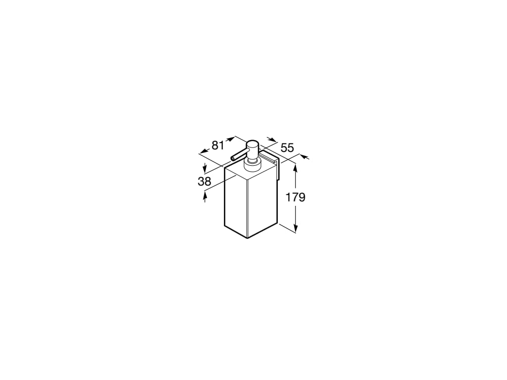 Roca - Dosificador de pared Rubik A816842001 - BricoandPool
